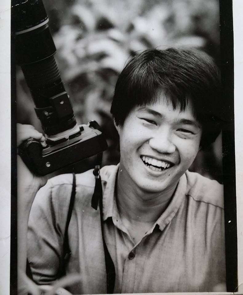 Seetoh wielding a camera during his days at Straits Times
