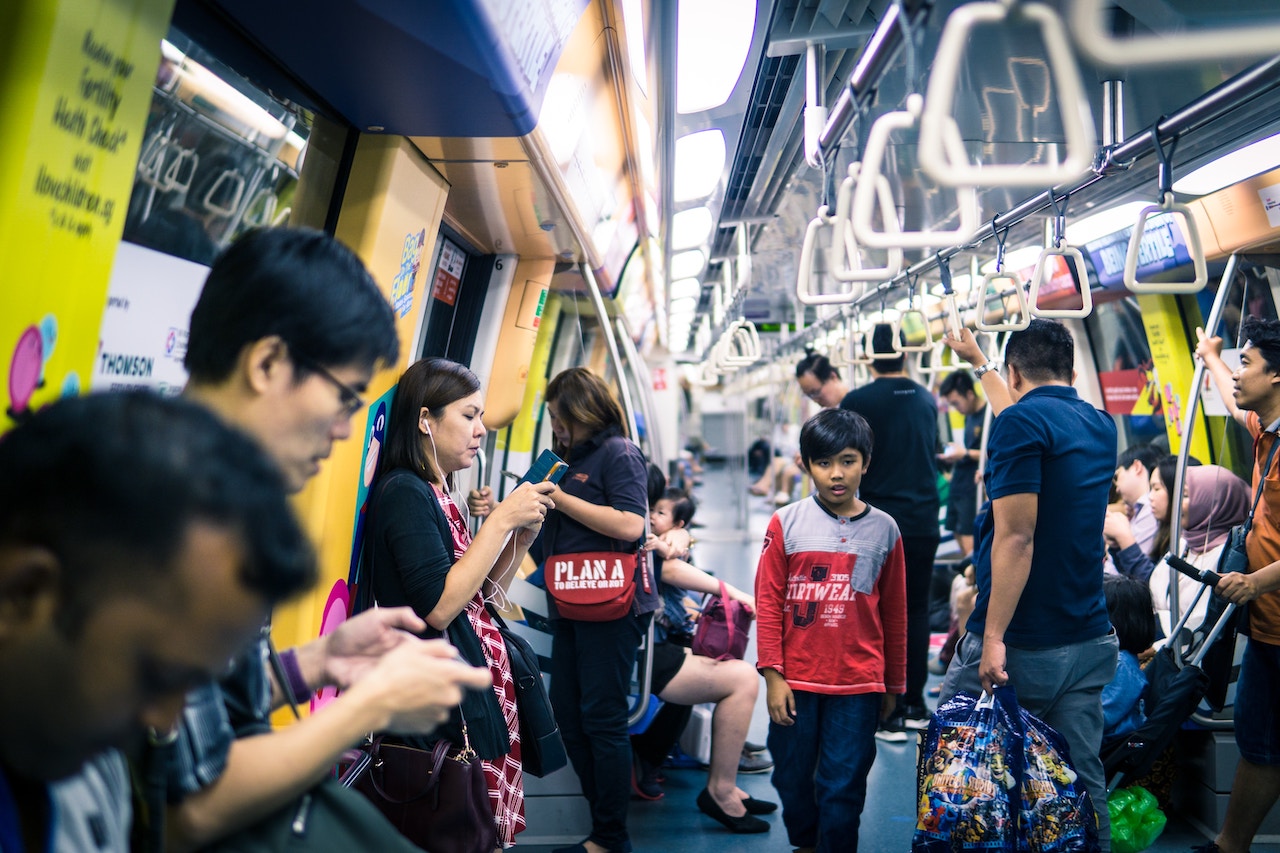 The women wearing 'subway T-shirts' over outfits to avoid creepy