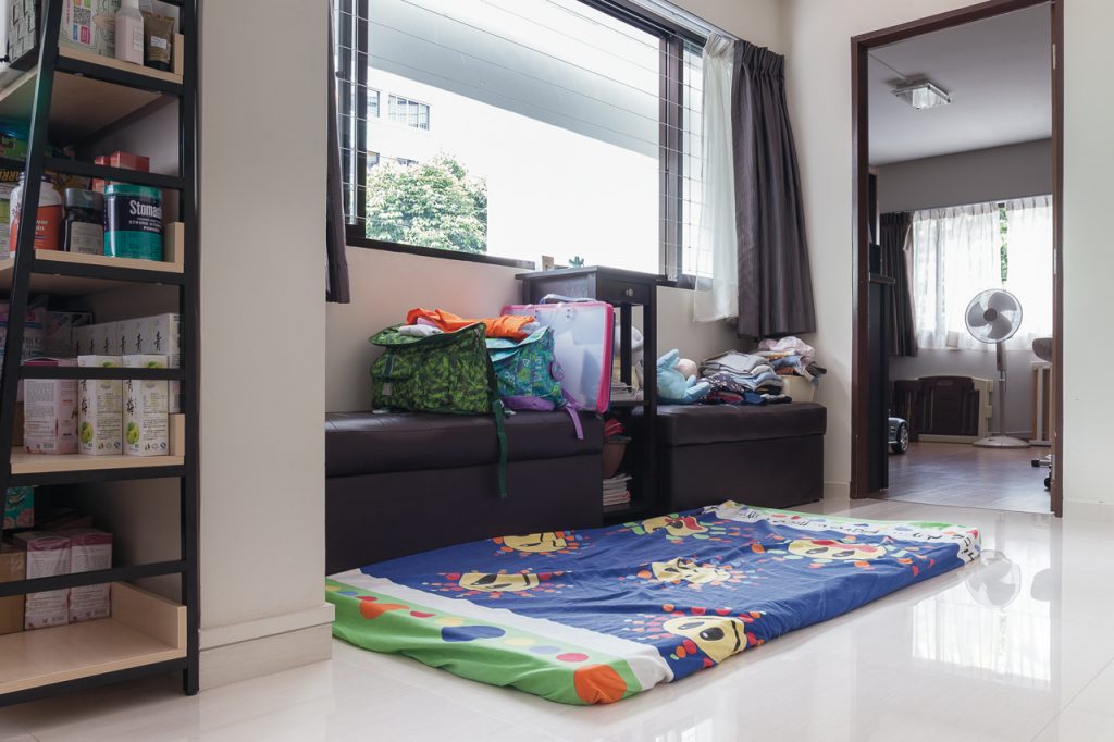 Domestic workers helpers mattress living room 