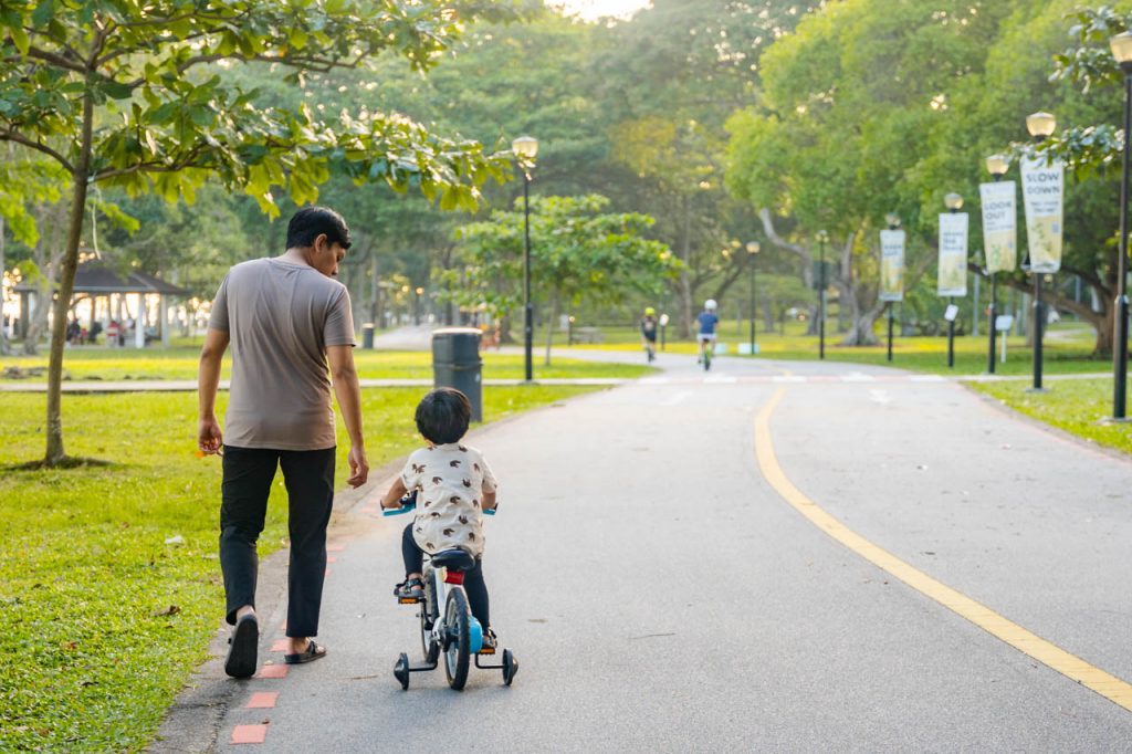 Joy in children's upbringing in Singapore