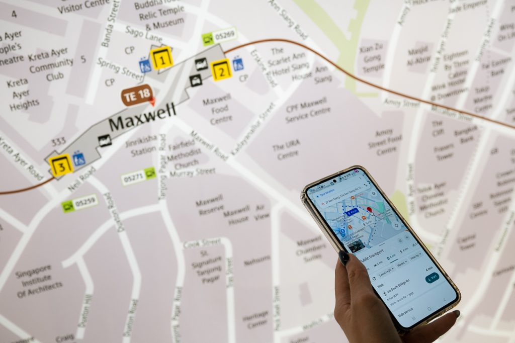 Maxwell MRT Station map